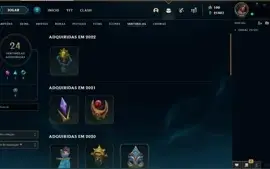CONTA LEAGUE OF LEGENDS 343 SKINS
