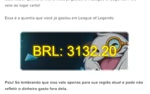 CONTA LEAGUE OF LEGENDS 343 SKINS