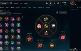 CONTA LEAGUE OF LEGENDS 343 SKINS