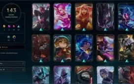 Conta de lol full skins lindas