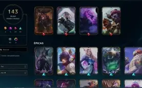 Conta de lol full skins lindas