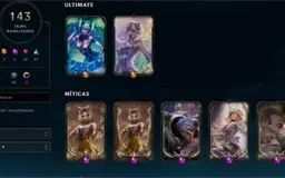 Conta de lol full skins lindas