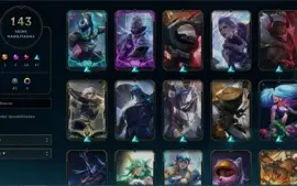 Conta de lol full skins lindas