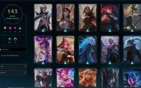 Conta de lol full skins lindas