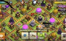 Conta CLASH OF CLANS Level 124, CV 10 FULL, Heróis 40