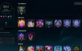 Conta De Lol Esmeralda 192 Skins 56% Win