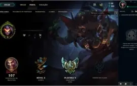 CONTA LOL - PLATINA 5 - MMR ALTO