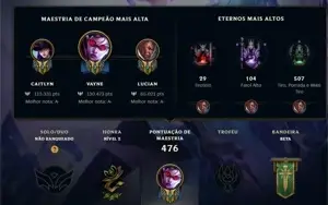 Conta league of legends com todos os campeões e varias skins