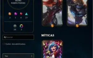Conta League of Legends - 108 Skins