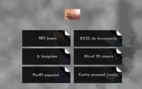 Steam Desbloqueada Level 10, 180 Jogos + 32 reais inventário