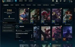 Conta ouro 2 com 110 Champs e 63 Skins