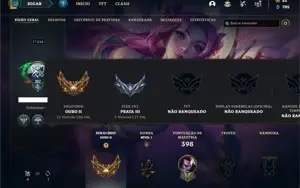 Conta ouro 2 com 110 Champs e 63 Skins