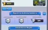 Clash royale conta completa, todas as cartas + Clan.
