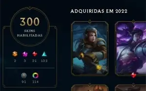 Conta 2017 Diamante 4 300 skins e muito mais