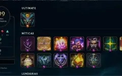 Conta 2017 Diamante 4 300 skins e muito mais
