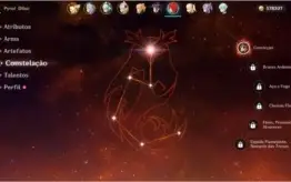 Conta Genshin Impact AR 55 Ganyu + Klee + Diluc + 4 Armas 5*