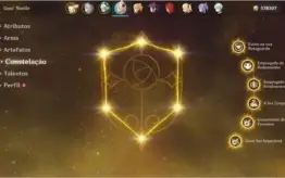 Conta Genshin Impact AR 55 Ganyu + Klee + Diluc + 4 Armas 5*