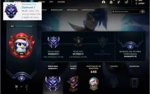 Conta diamante 1 com todos os champs e 228 skins (MAIN SUP)