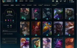Conta diamante 1 com todos os champs e 228 skins (MAIN SUP)