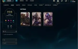Conta diamante 1 com todos os champs e 228 skins (MAIN SUP)