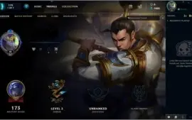 Conta nível 58 com 36 campeões, unranked