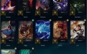 unranked lv 45, 9610 essencias azuis 5 skins