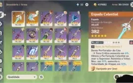 CONTA GENSHIN PARA PC/MOBILE
