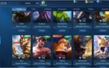 Conta de Mobile legendes no mítico com mais de 41 skins
