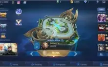 Conta de Mobile legendes no mítico com mais de 41 skins