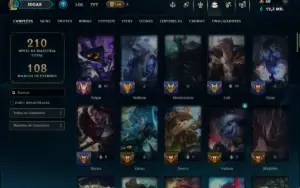Bronze 1 com 90 Champs e 34 Skins ( Mais de 100 Jogos )