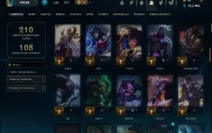 Bronze 1 com 90 Champs e 34 Skins ( Mais de 100 Jogos )