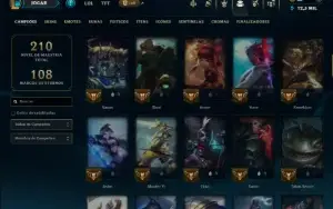 Bronze 1 com 90 Champs e 34 Skins ( Mais de 100 Jogos )