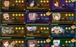 Conta Naruto Online: Rank 28, FC: 220k