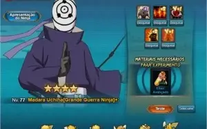 Conta Naruto Online: Rank 28, FC: 220k