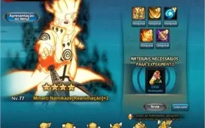 Conta Naruto Online: Rank 28, FC: 220k