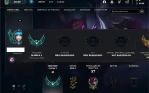 Conta Platina 2 com 36 Champs e 12 Skins