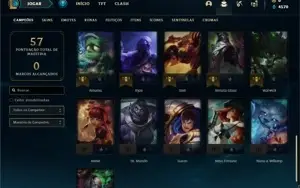 Conta Platina 2 com 36 Champs e 12 Skins