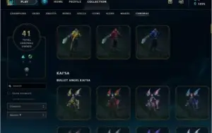 Conta Platina 4, 108 skins, 109 Campeoes, desde 2014