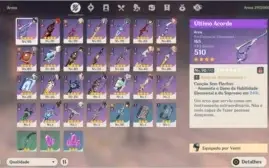 Genshin Impact Conta com Xiao Zhongli Venti AR55 PC & Mobile