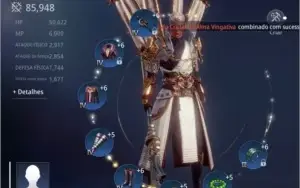 Conta Mir4 SA13, Lanceiro 85k power, level 71 ,131 codex.