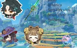 AR28 - Xiao + Jade + Mona + YaoYao C6 + 5 tiros