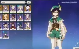 AR46 Genshin Impact- Venti, Keqing, Qiqi