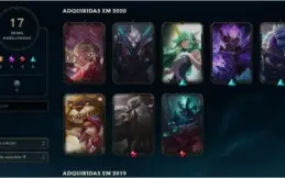 CONTA LEAGUE OF LEGENDS, PLATINA 4, 61 CAMPEÕES