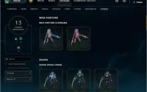 Conta LOL, 275skins, all champs, 246icon, 34 skin sentinela