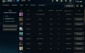 Conta ouro 1 com 23 Champs e 1 Skin + 2 Fragmentos