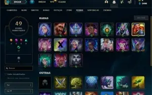 Conta Mestre com 35 Champs e 1 Skin + 20 Espolios