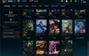 Conta Mestre com 35 Champs e 1 Skin + 20 Espolios