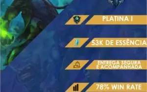 CONTA LOL - PLAT 2 (53k E.A / 77% WR / EMAIL N VERIF)