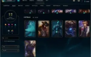 CONTA DE LOL NV 71, UNRANKED, 12 SKINS, 1 ULTIMATE