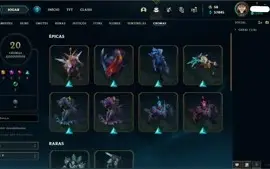 CONTA LOL FULL CHAMP D4 64% WIN RATE MMR MESTRE